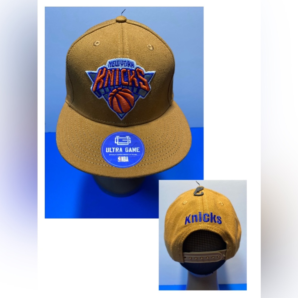 New York Knicks Ultra Game NBA Tan Snapback Hat New!